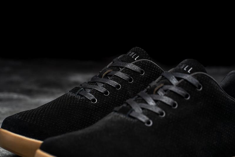 Men's Nobull Dark Gum Suede Trainers Black | SG P2335J